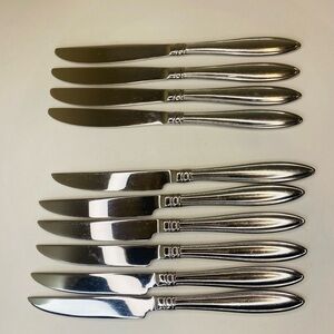 Reed & Barton Stainless Steel Celebration 4 Dinner Knives & 6 Steak Knives EUC